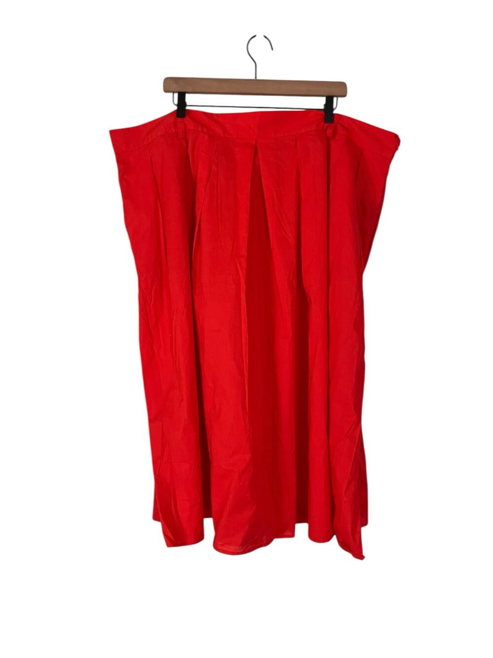 Modcloth x Barbie Long Orange Pleated A-Line Skirt Womens Plus Size 26W Pockets